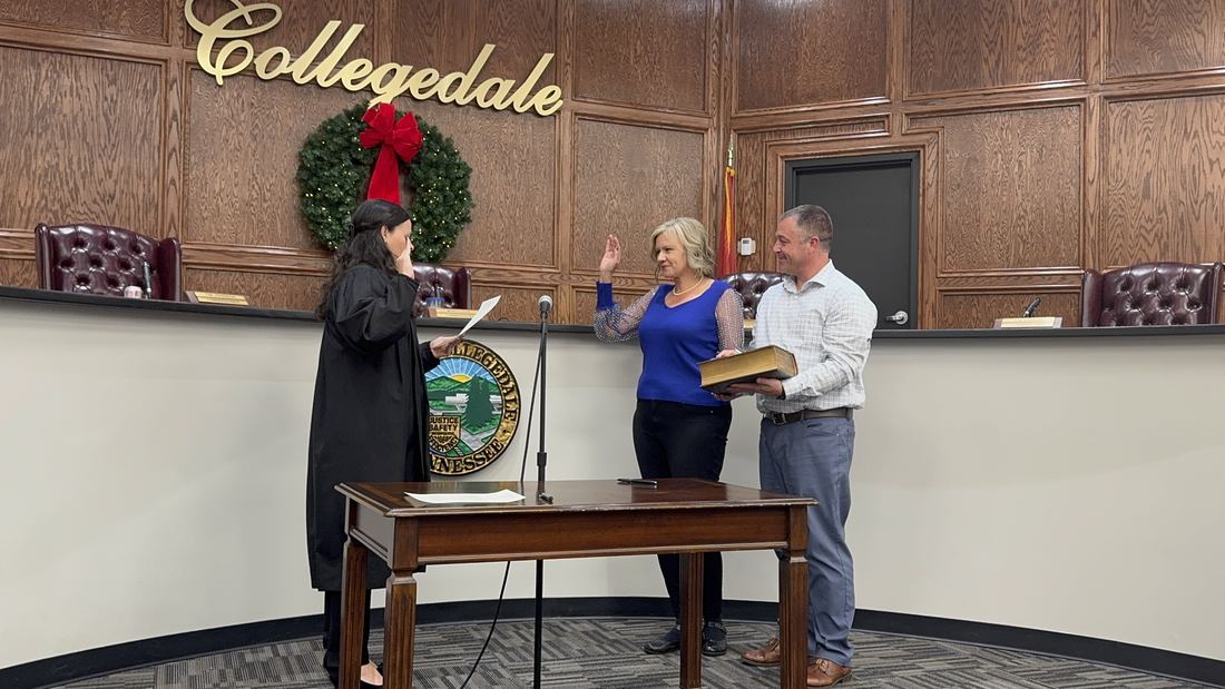 Sworn in — December 2, 2024, with the family Bible close at hand