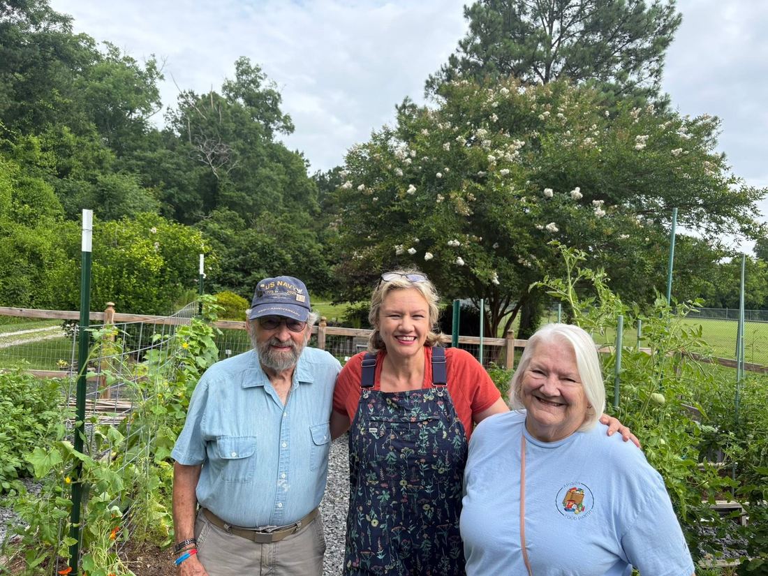 Morning at the community garden with Apison Food Pantry volunteers